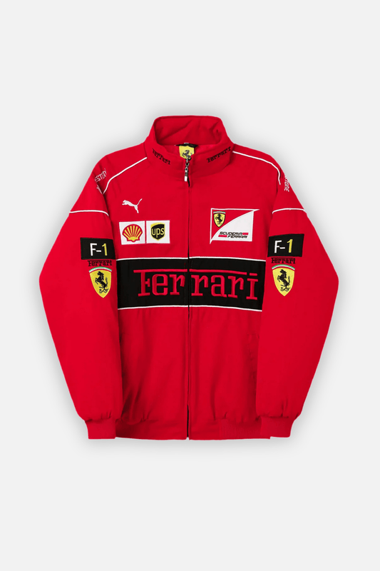 Ferrari F1 Vintage Racing Jacket - Red Edition