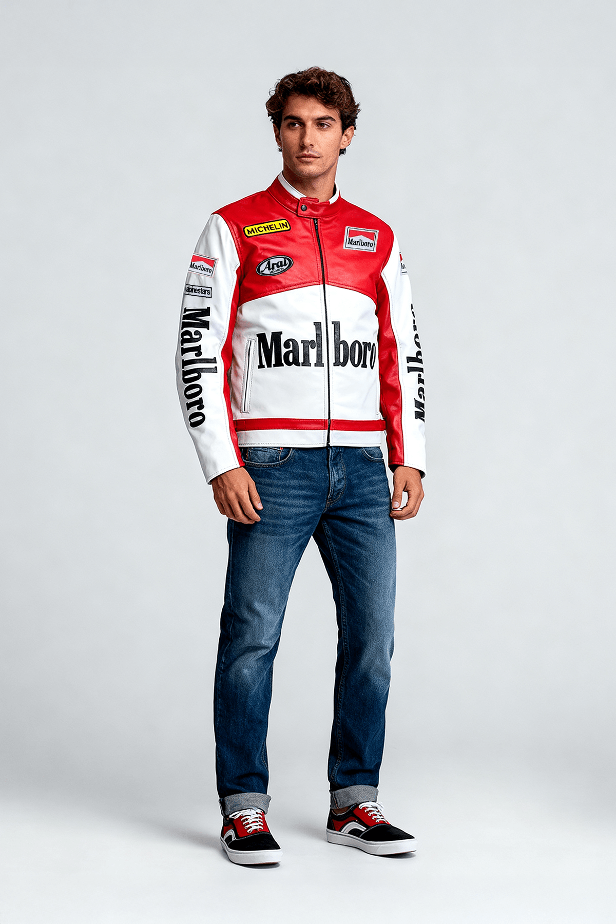 Marlboro Racing Leather Jacket - Classic Edition