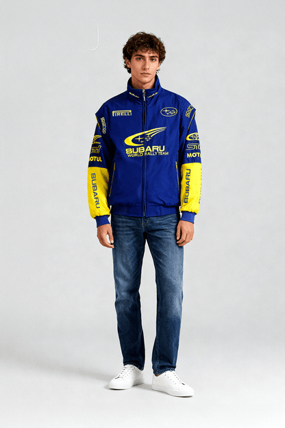 Subaru Rally Vintage Racing Jacket - Blue Edition
